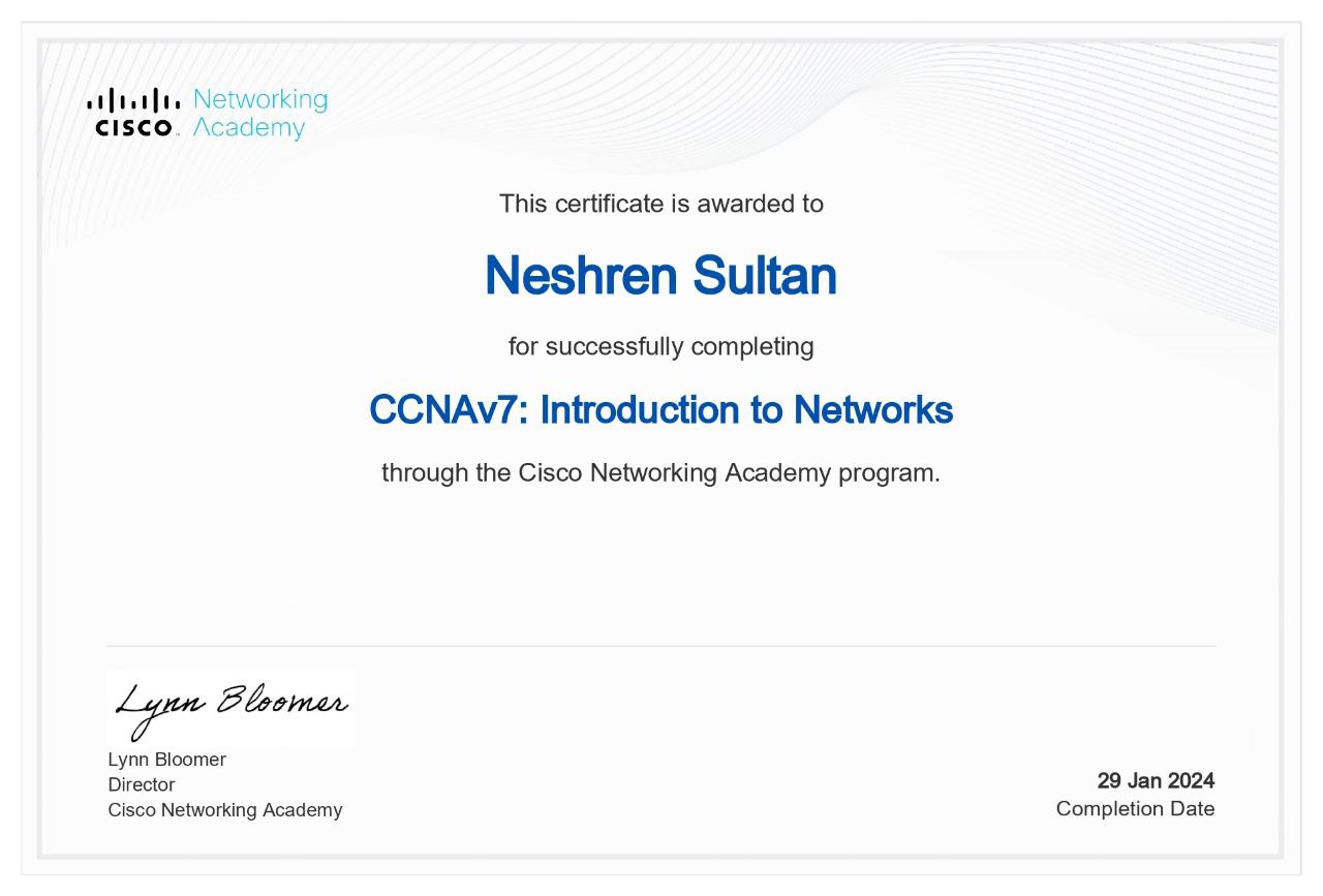 CCNAv7: Introduction to Networks